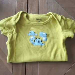 Lime Green Dino Onesie